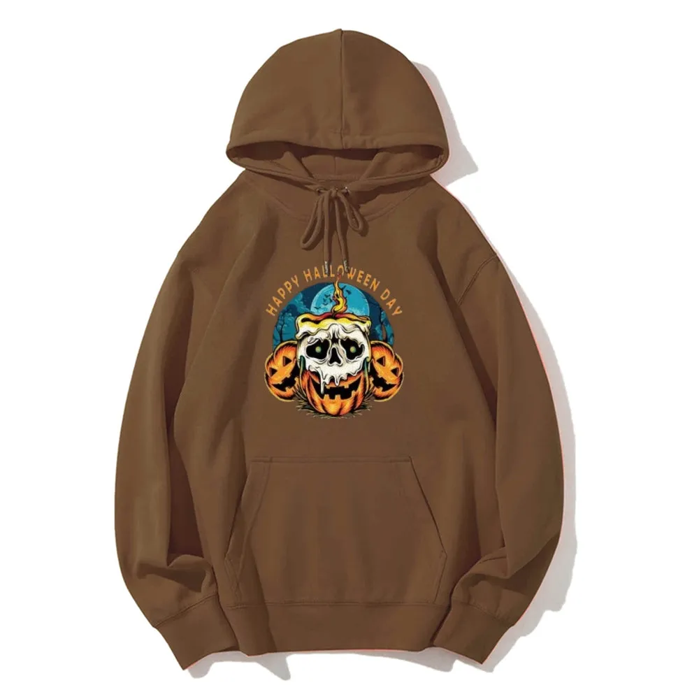 Mens Happy Halloween Day Graphic Hoodies