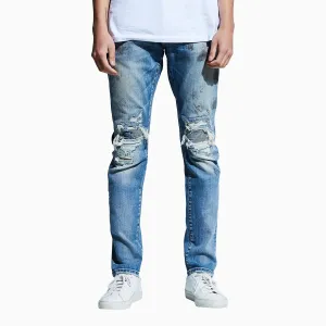 Mens Jennings Rip And Repair Denim Pant