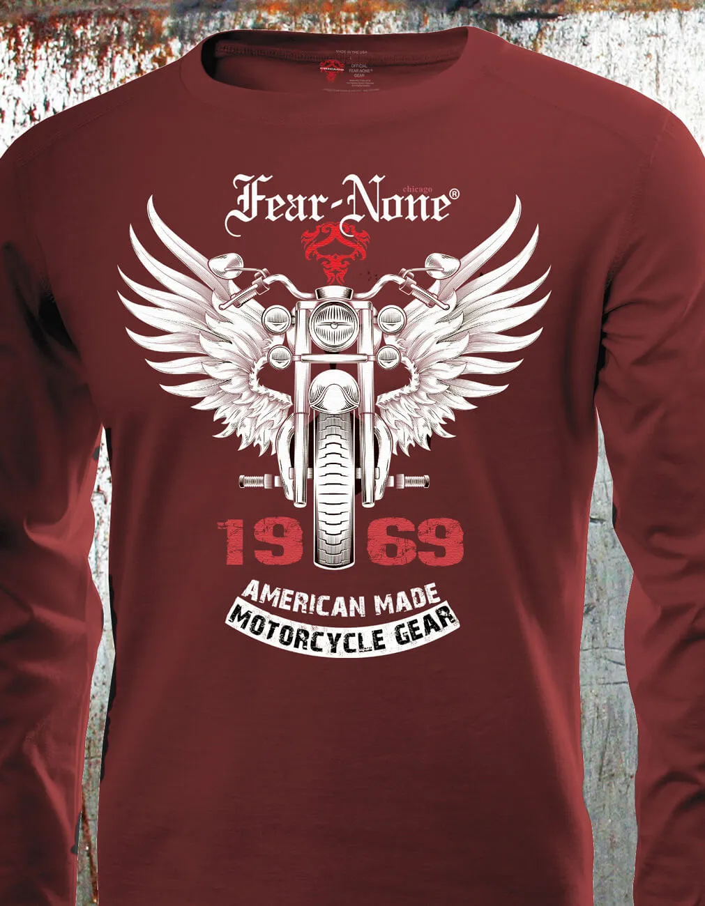 Men's "1969 Silver Wings" RED Front Rider