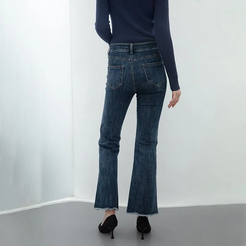 Midnight Blue Boot Cut Jeans