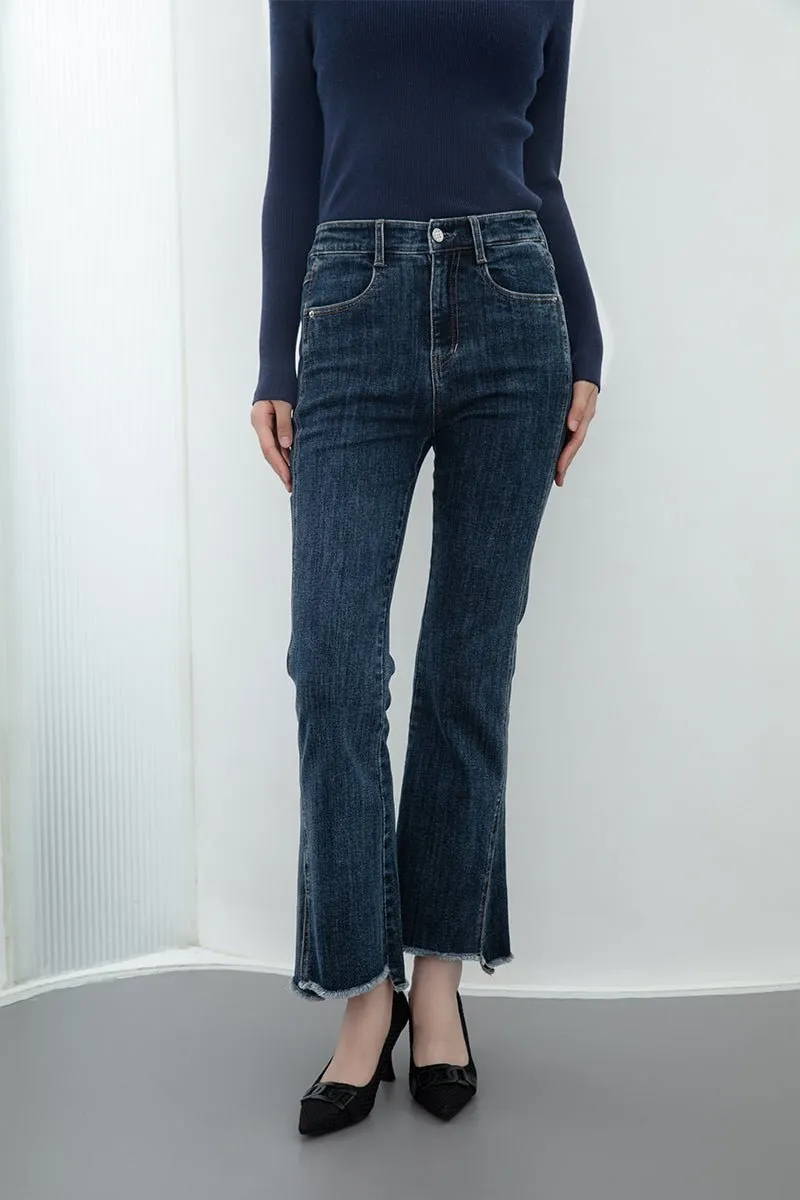 Midnight Blue Boot Cut Jeans