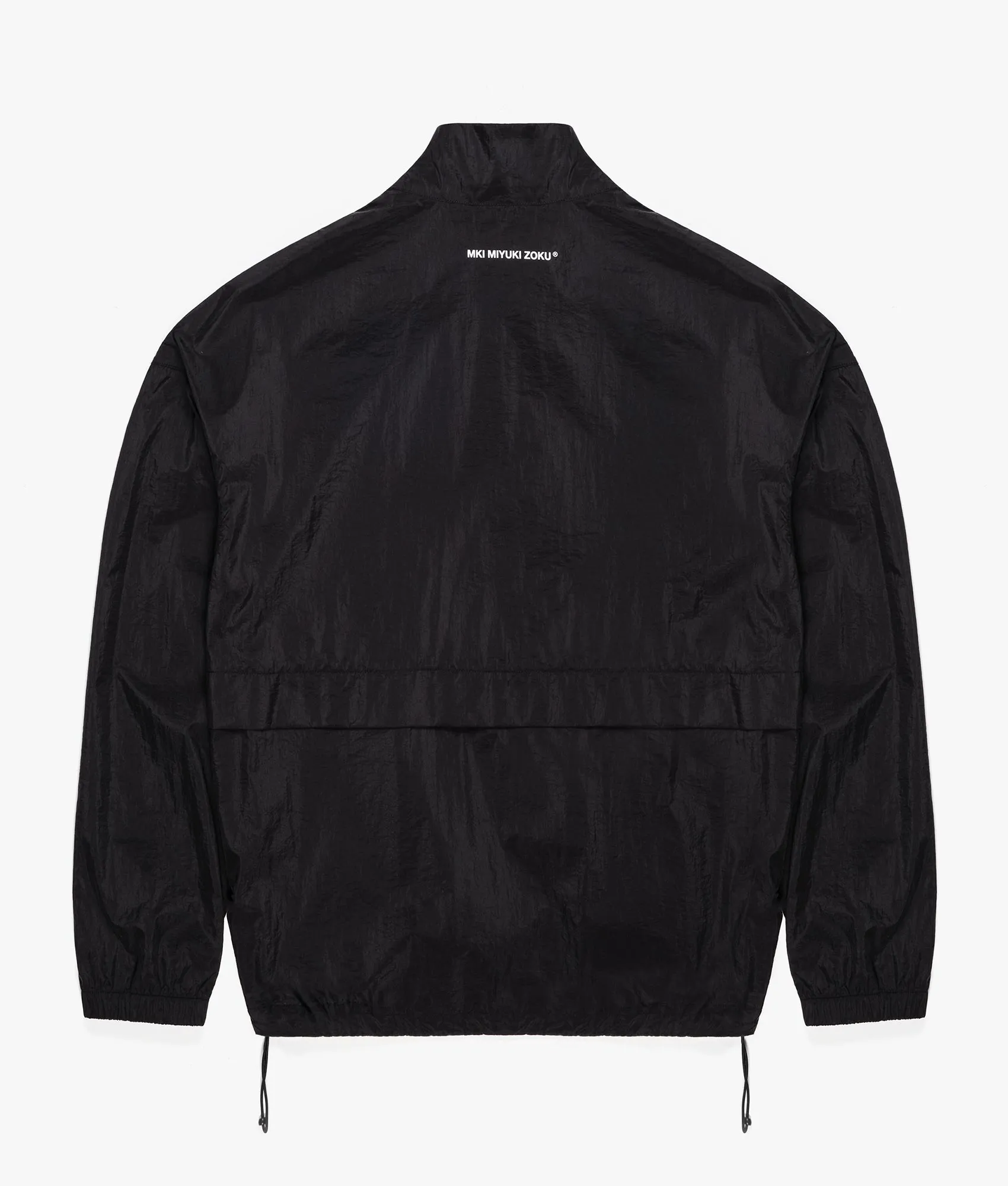 Oversized Crinkle Nylon Track Jacket