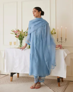 Powder Blue Kurta Set