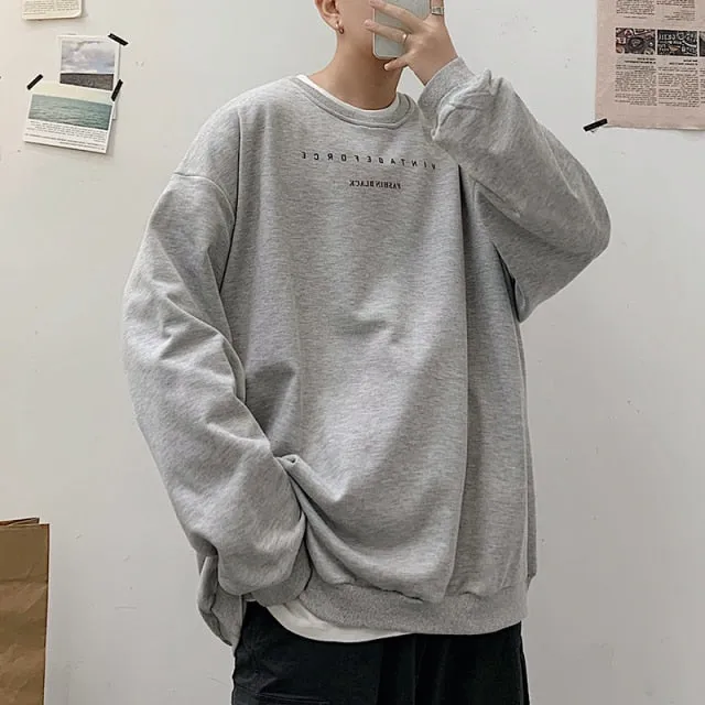 Privathinker Spring Men Casual Sweatshirts Harajuku 1997 Printed Men Oversized Hoodies Korean Man Casual Loose Pullovers