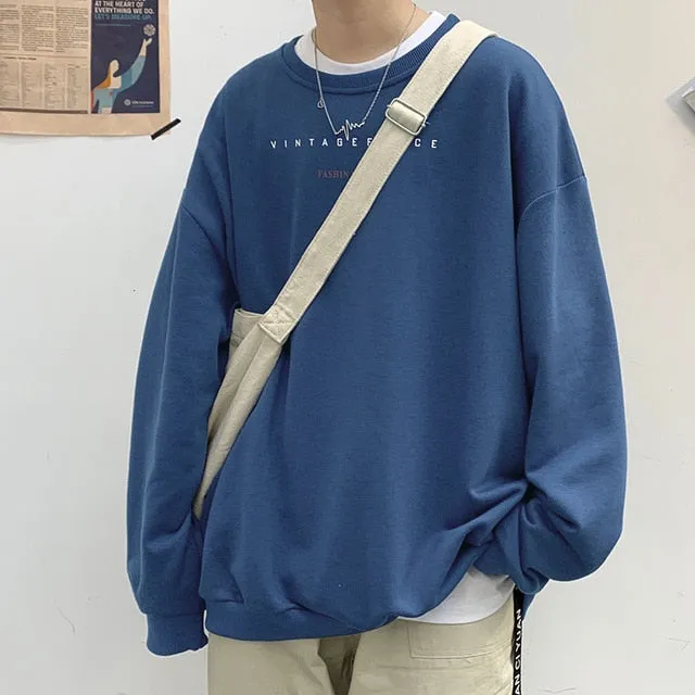 Privathinker Spring Men Casual Sweatshirts Harajuku 1997 Printed Men Oversized Hoodies Korean Man Casual Loose Pullovers