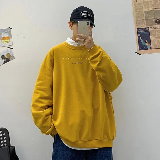 Privathinker Spring Men Casual Sweatshirts Harajuku 1997 Printed Men Oversized Hoodies Korean Man Casual Loose Pullovers