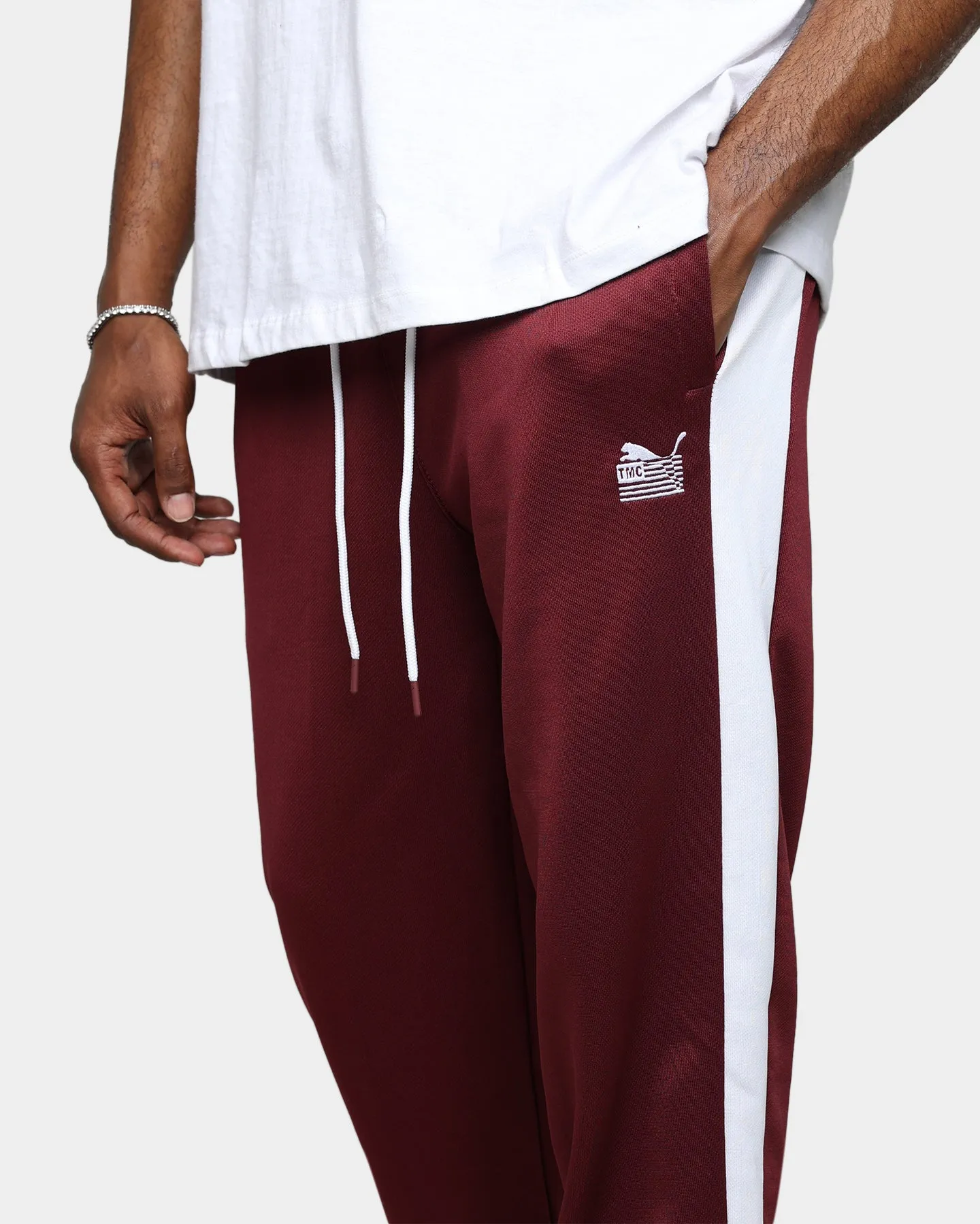 Puma X TMC Hussle T7 Pants Burgundy