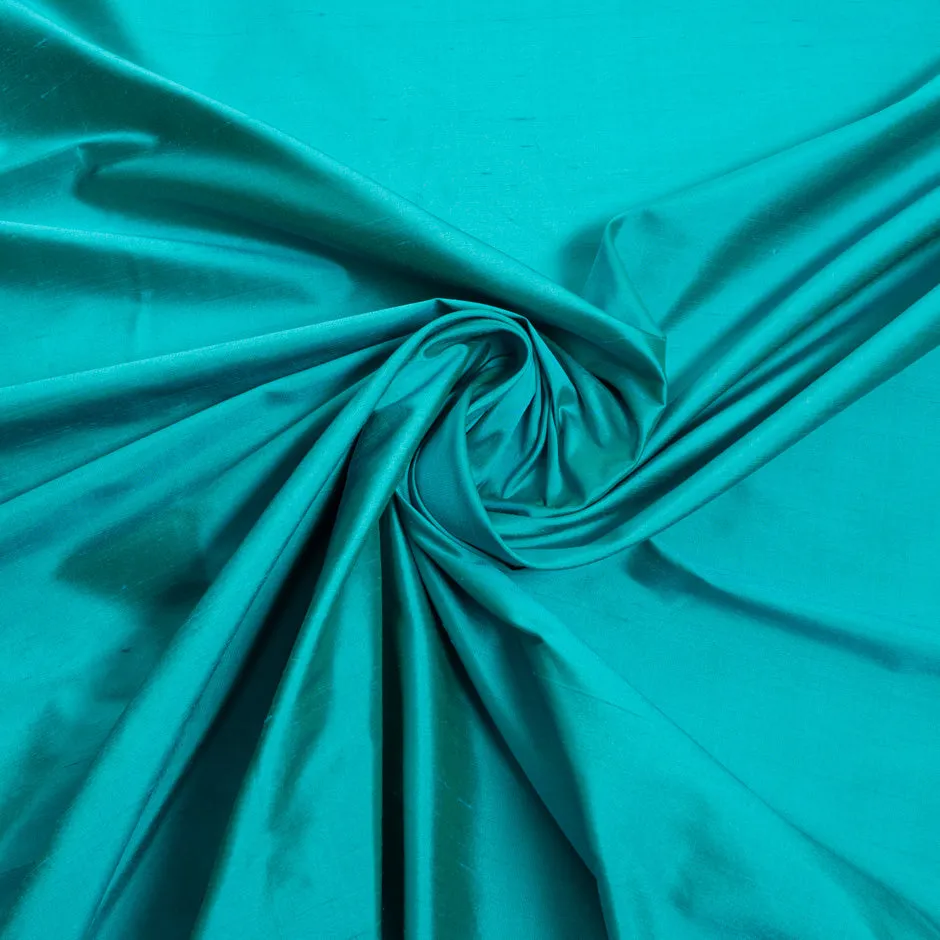 Sea Green Pure Silk Dupion