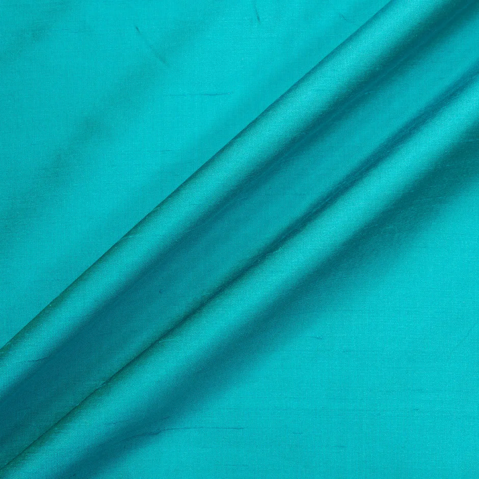 Sea Green Pure Silk Dupion