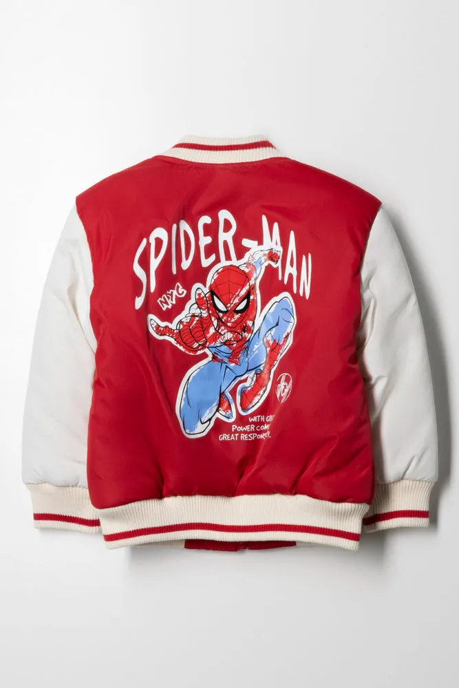 Spider-Man Bomber Jacket Red