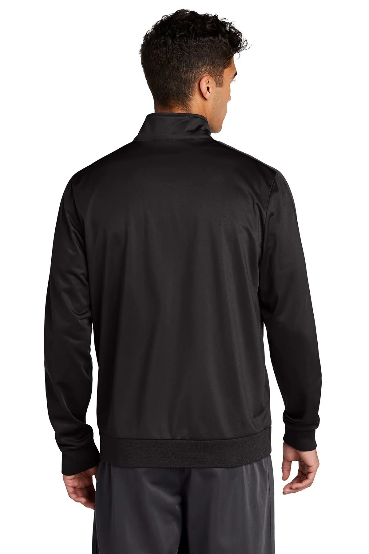 Sport-Tek Tricot Track Customized Jackets, Black/ Black