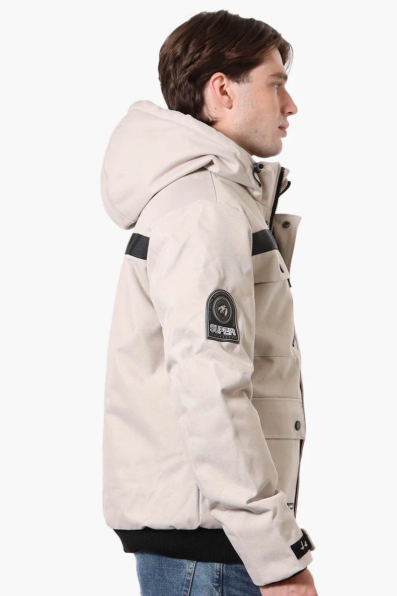 Super Triple Goose Heat Retention Lining Bomber Jacket - Cream