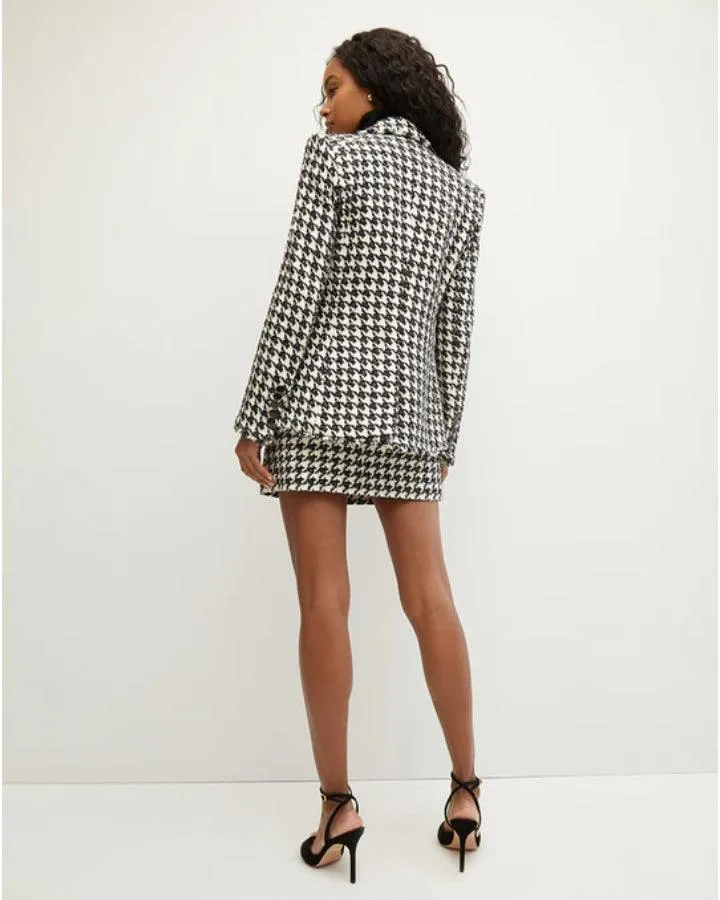 Veronica Beard Miller Houndstooth Dickey Jacket