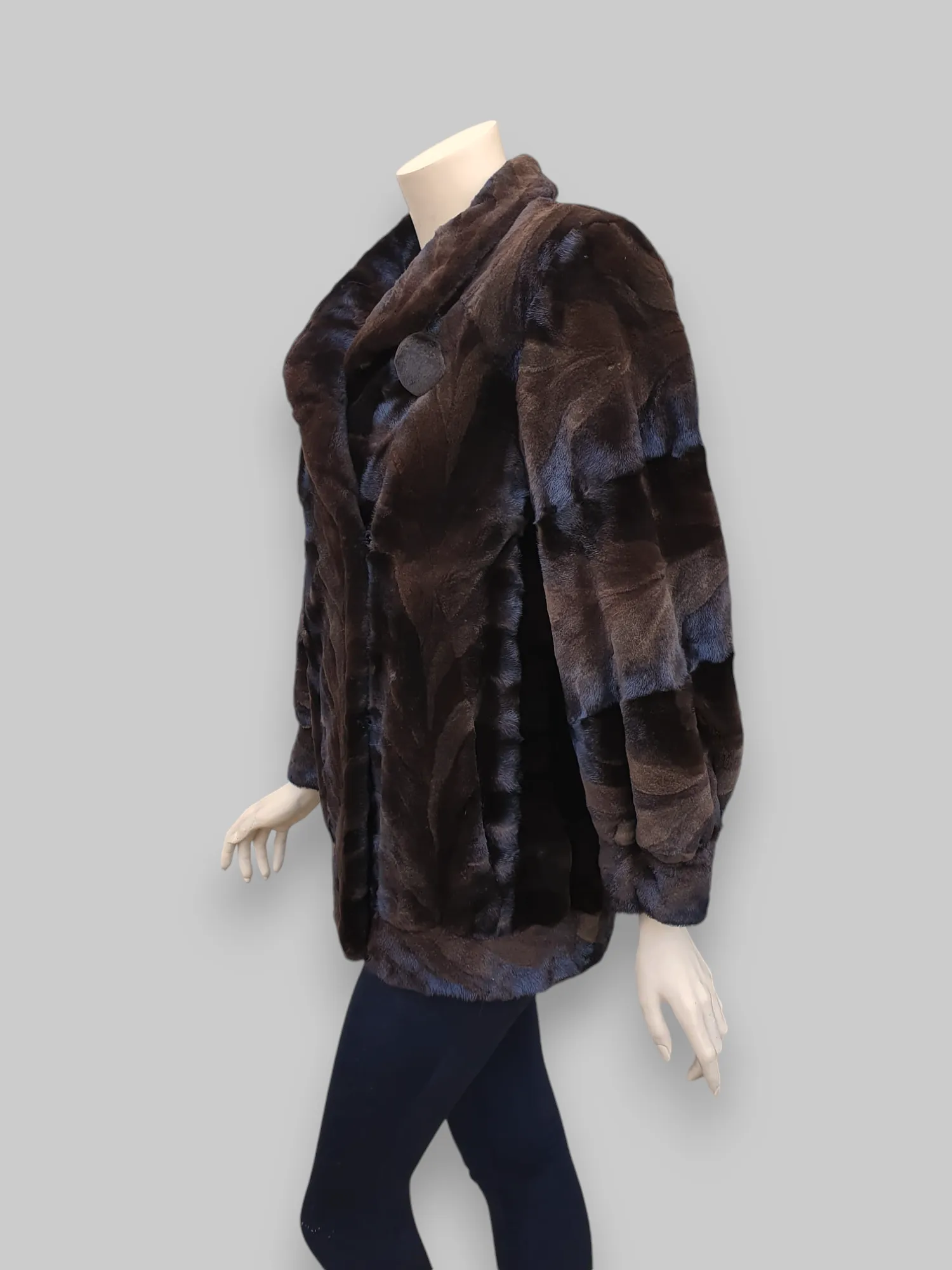 Vintage Sheared Pieced Mink Jacket -Medium