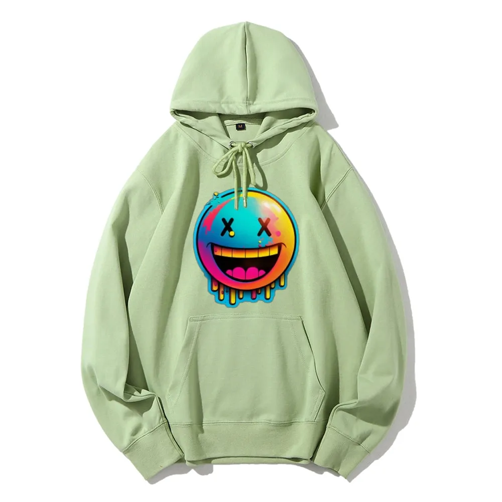 Women Cute Smile Face Graphic Hoodies