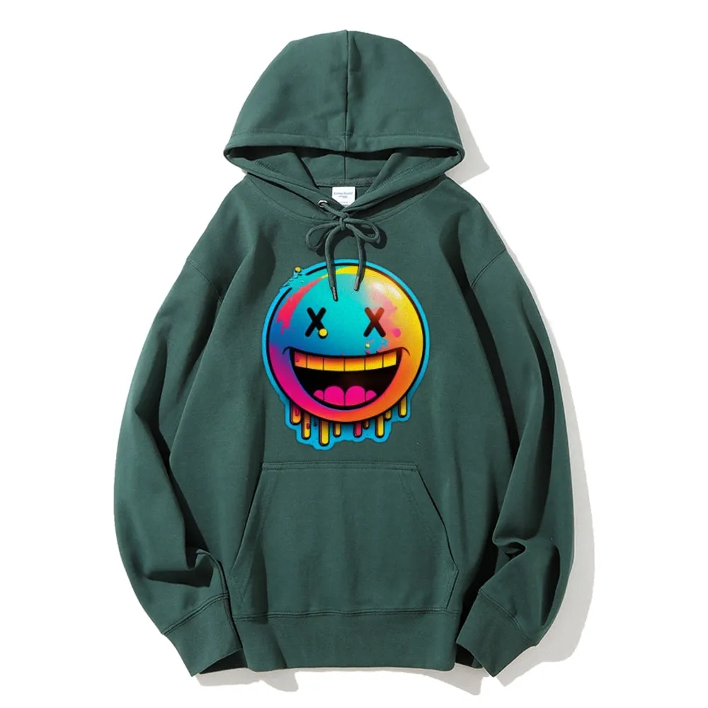 Women Cute Smile Face Graphic Hoodies