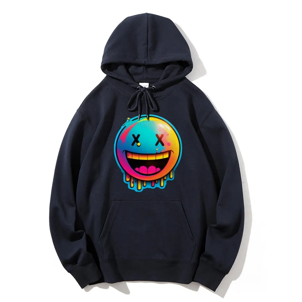 Women Cute Smile Face Graphic Hoodies