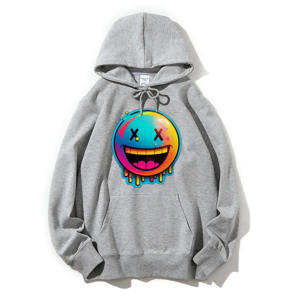 Women Cute Smile Face Graphic Hoodies