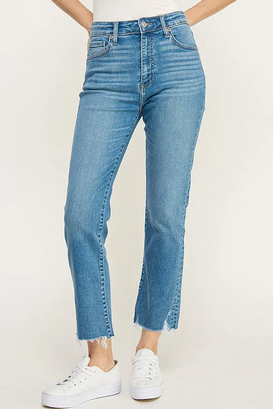 Zoe High Rise Straight Jeans