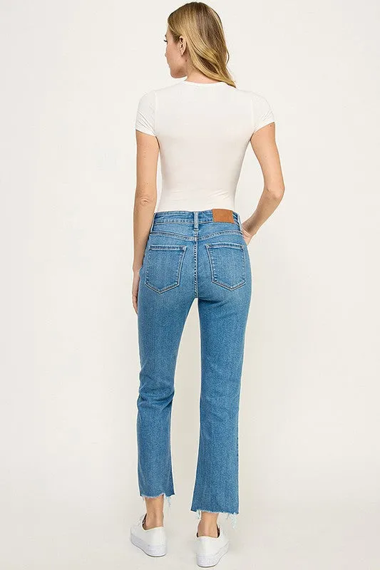 Zoe High Rise Straight Jeans