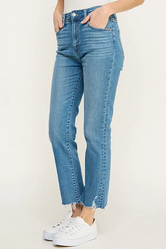 Zoe High Rise Straight Jeans